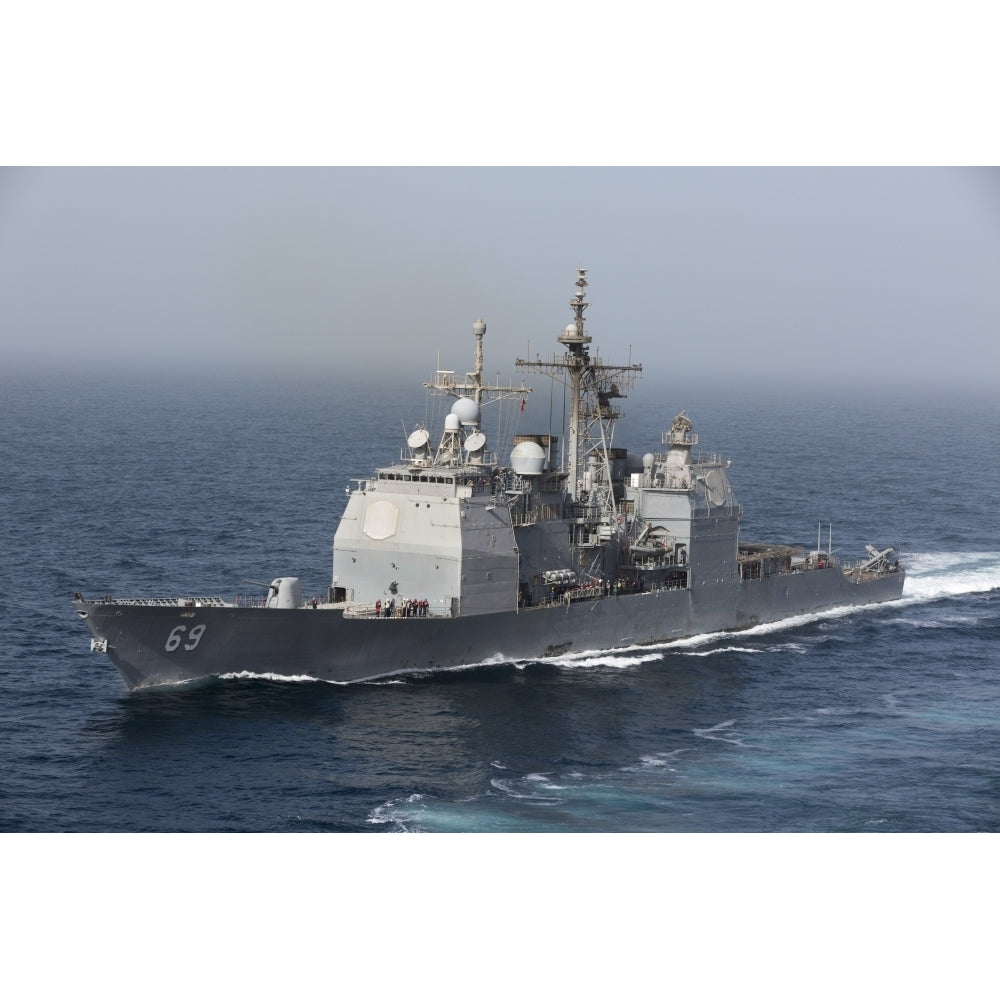 USS Vicksburg transits the Arabian Sea Poster Print Image 1