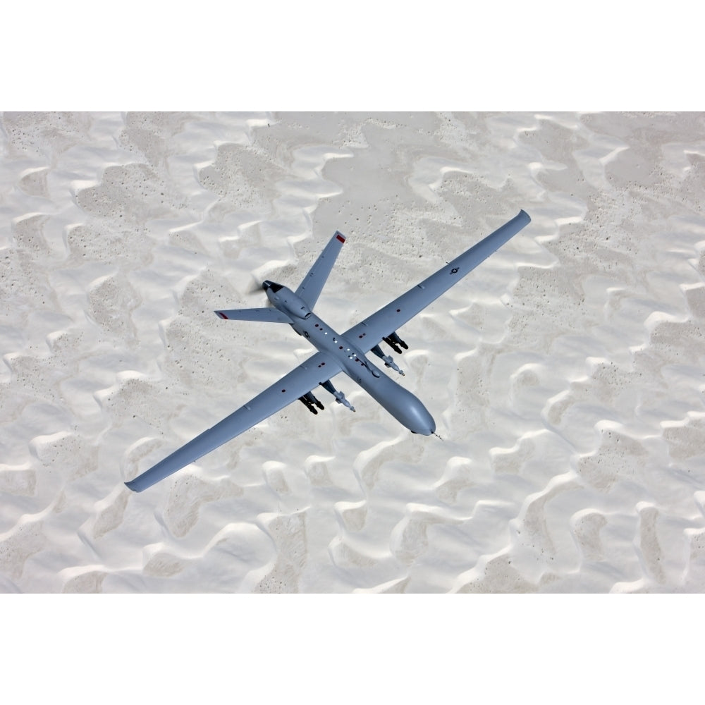 An MQ-9 Reaper flies a training mission over Southern Mexico Poster Print Image 1