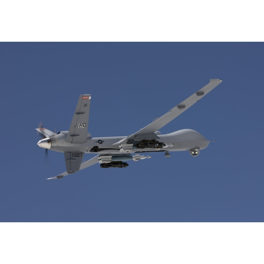 An MQ-9 Reaper flies a training mission over Mexico Poster Print Image 2