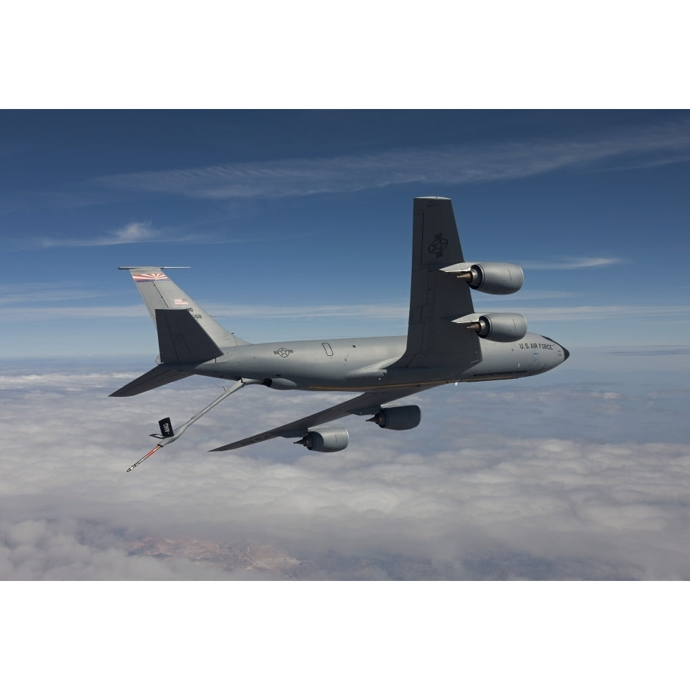 A KC-135R flies a training mission over Arizona Poster Print Image 1