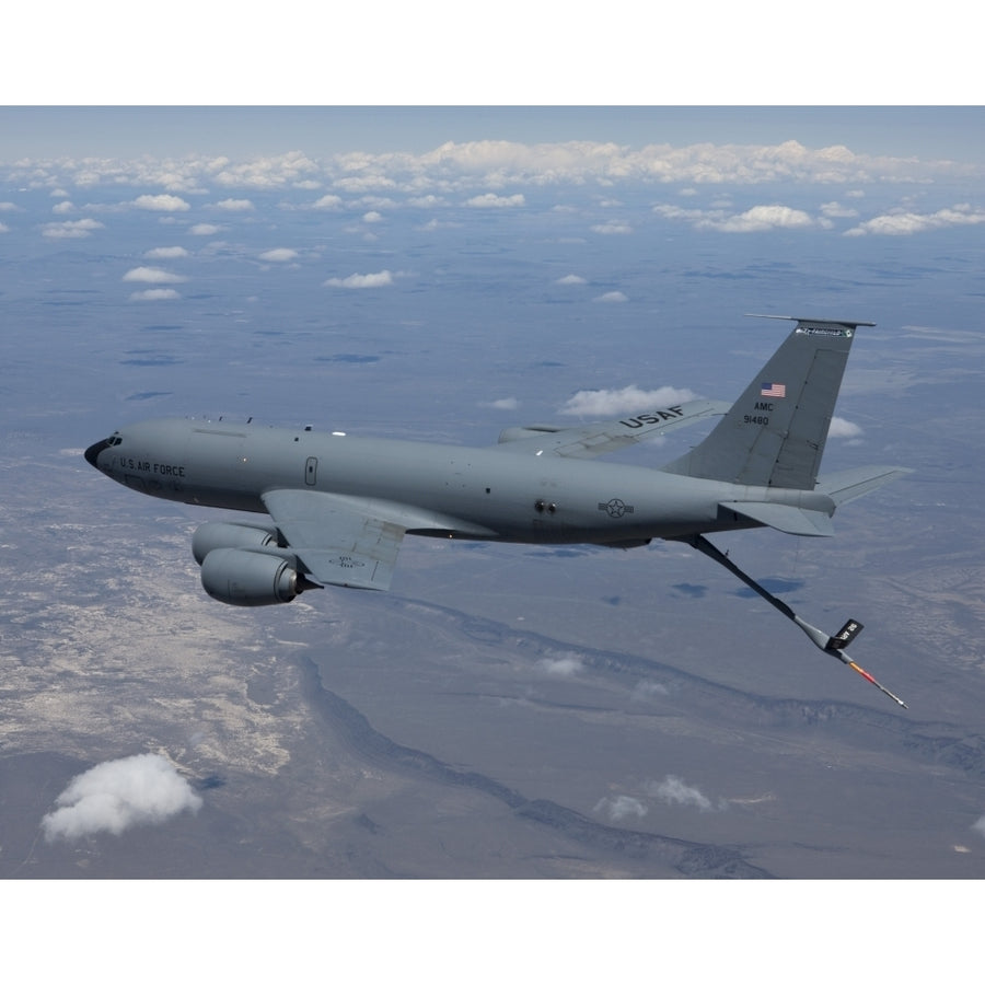 A KC-135R Stratotanker over central Oregon Poster Print Image 1