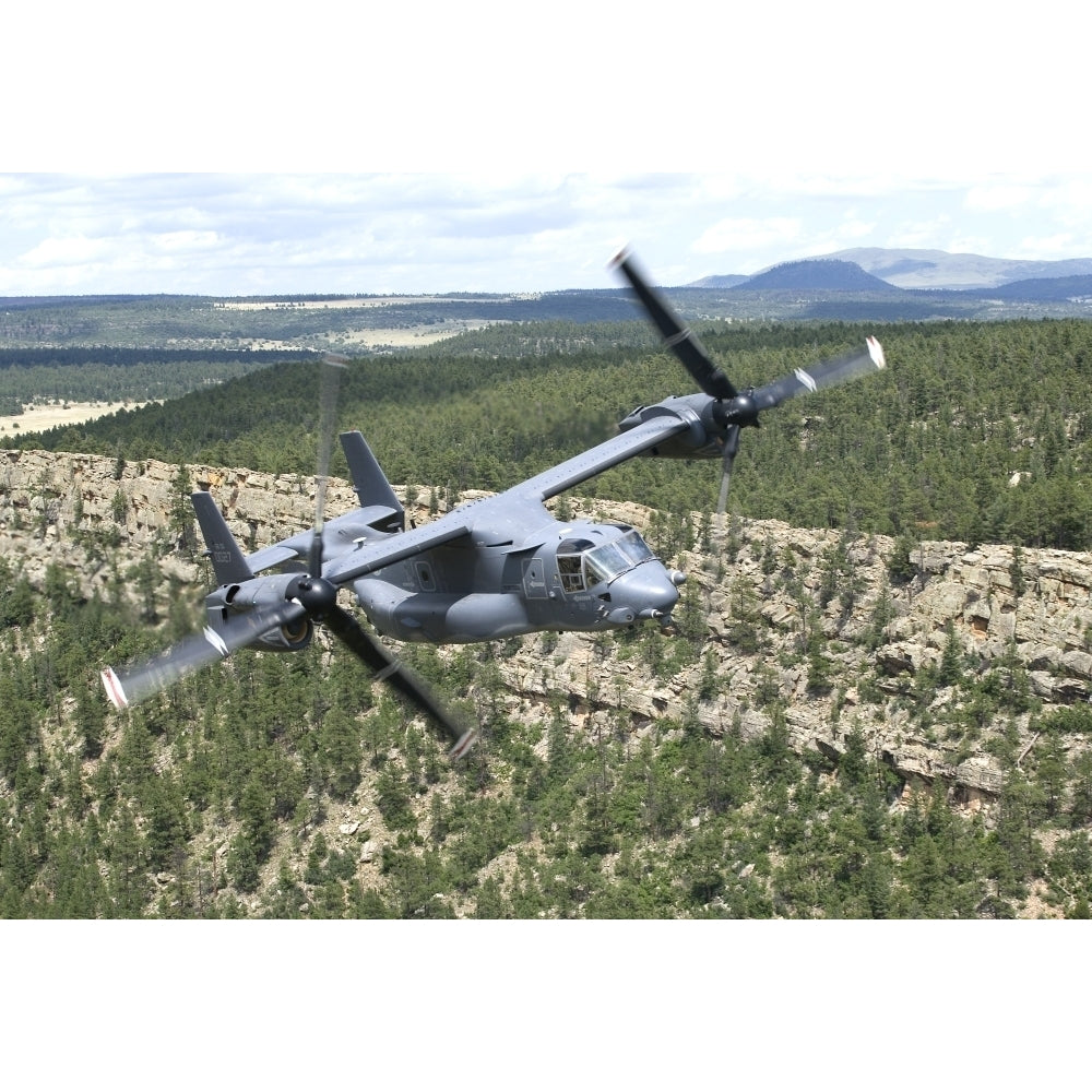 A CV-22 Osprey on a training mission over Mexico Poster Print Image 1