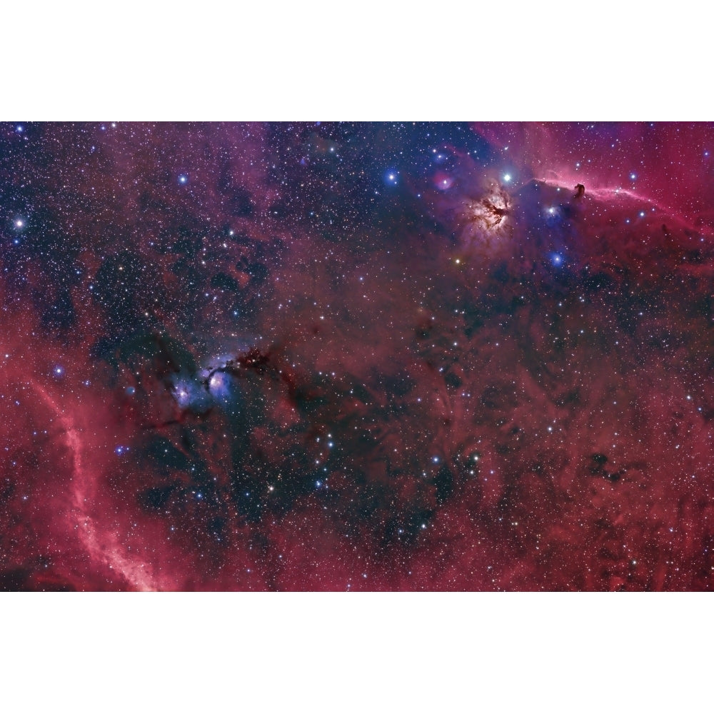 Widefield view in the Orion constellation Poster Print Image 2