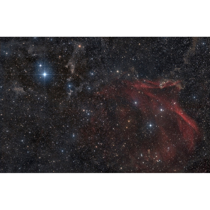 Glowing and reflecting nebulosity in the constellation of Lacerta Poster Print Image 1