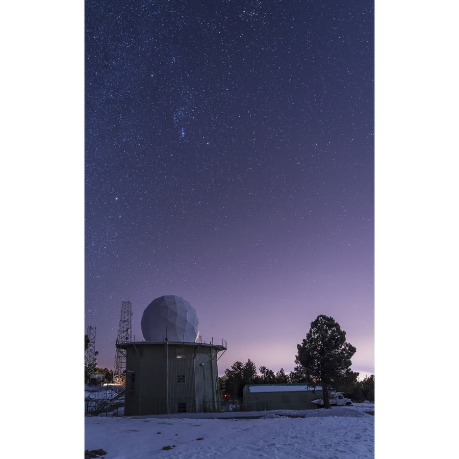 A defunct Air Force Station radar tower at Mount Lemmon Observatory Poster Print Image 1