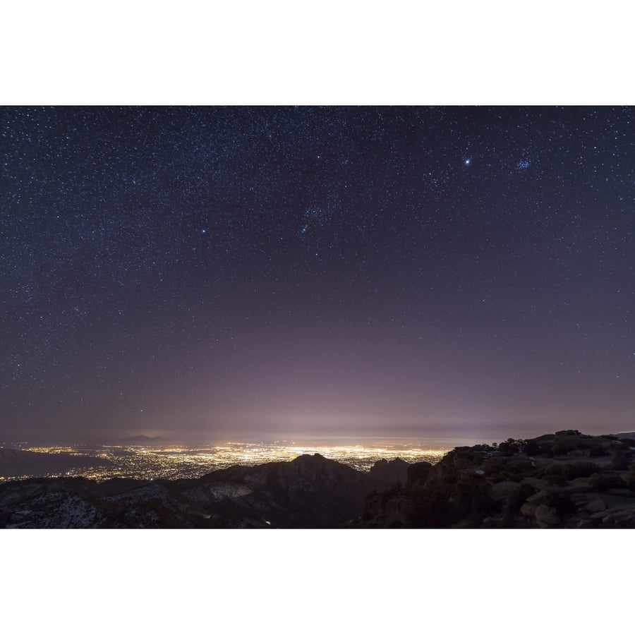 View from Mount Lemmon overlooking the city of Tucson Arizona Poster Print Image 1