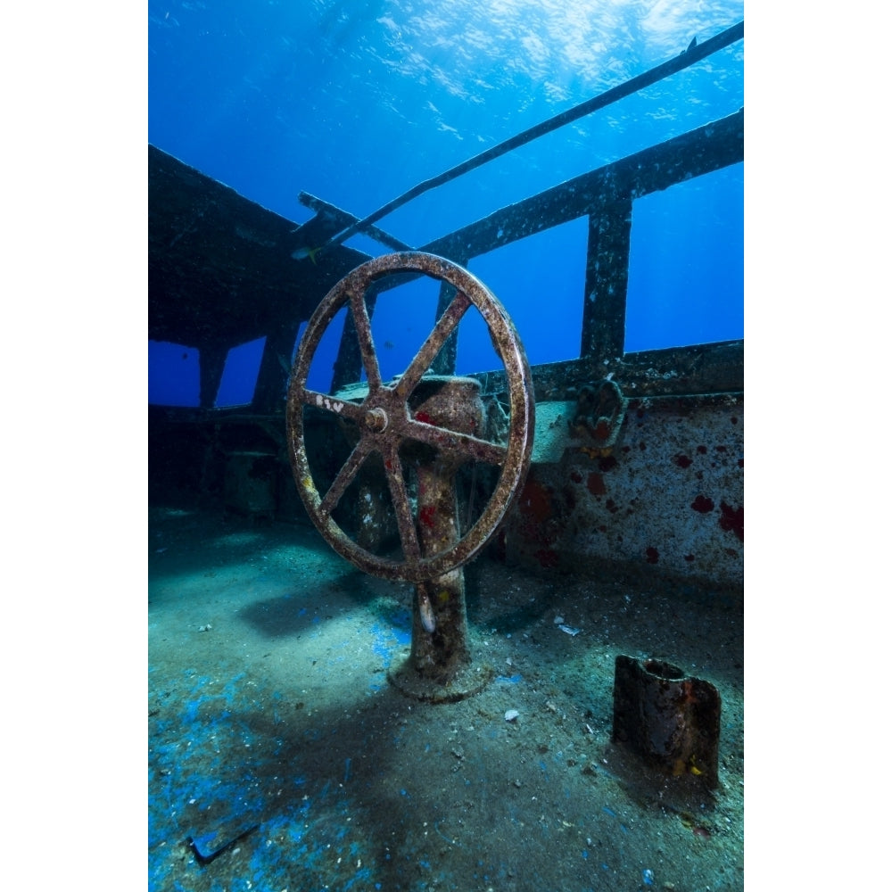 The top of the USS Kittiwake shipwreck Grand Cayman Cayman Islands Poster Print by Jennifer Idol/Stocktrek Images Image 1