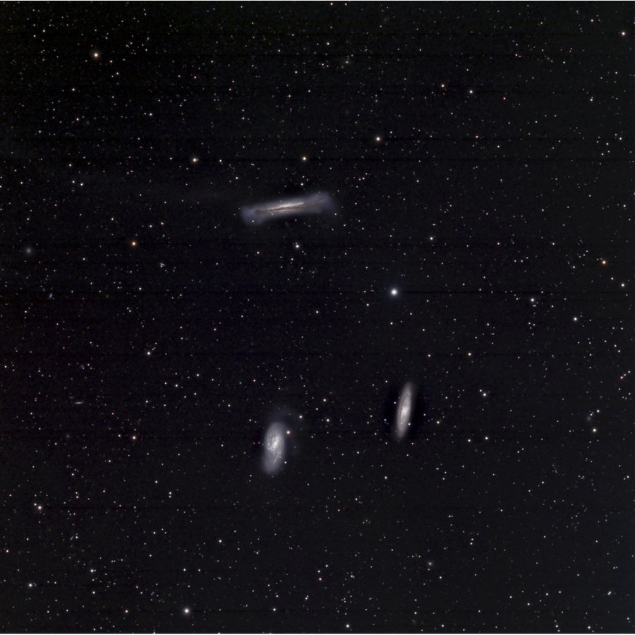 A small group of galaxies known as the Leo Triplet Poster Print Image 1