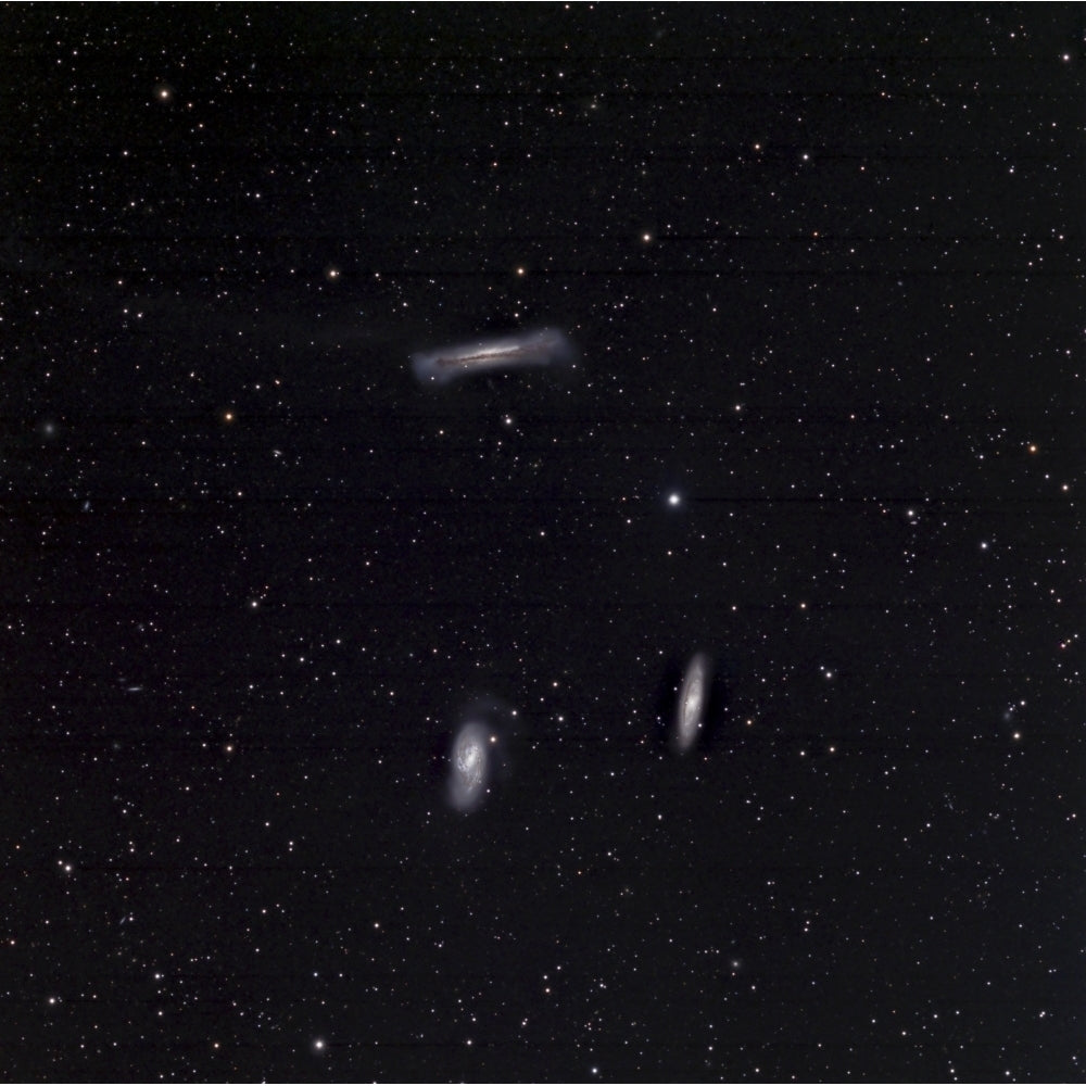 A small group of galaxies known as the Leo Triplet Poster Print Image 2