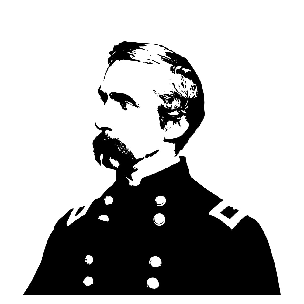 Joshua L. Chamberlain vector portrait Poster Print Image 2