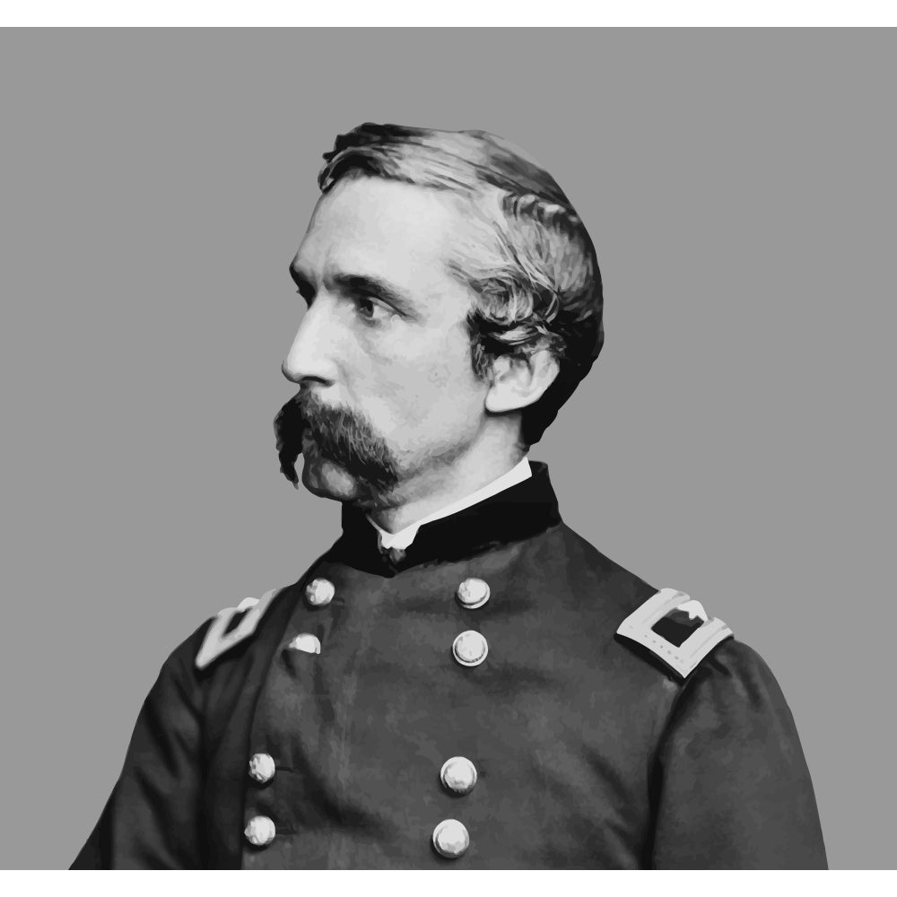 Joshua L. Chamberlain vector portrait Poster Print Image 2