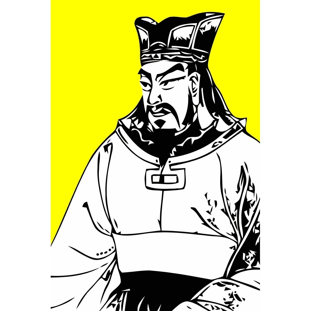 Vector illustration of Sun Tzu Poster Print Image 1