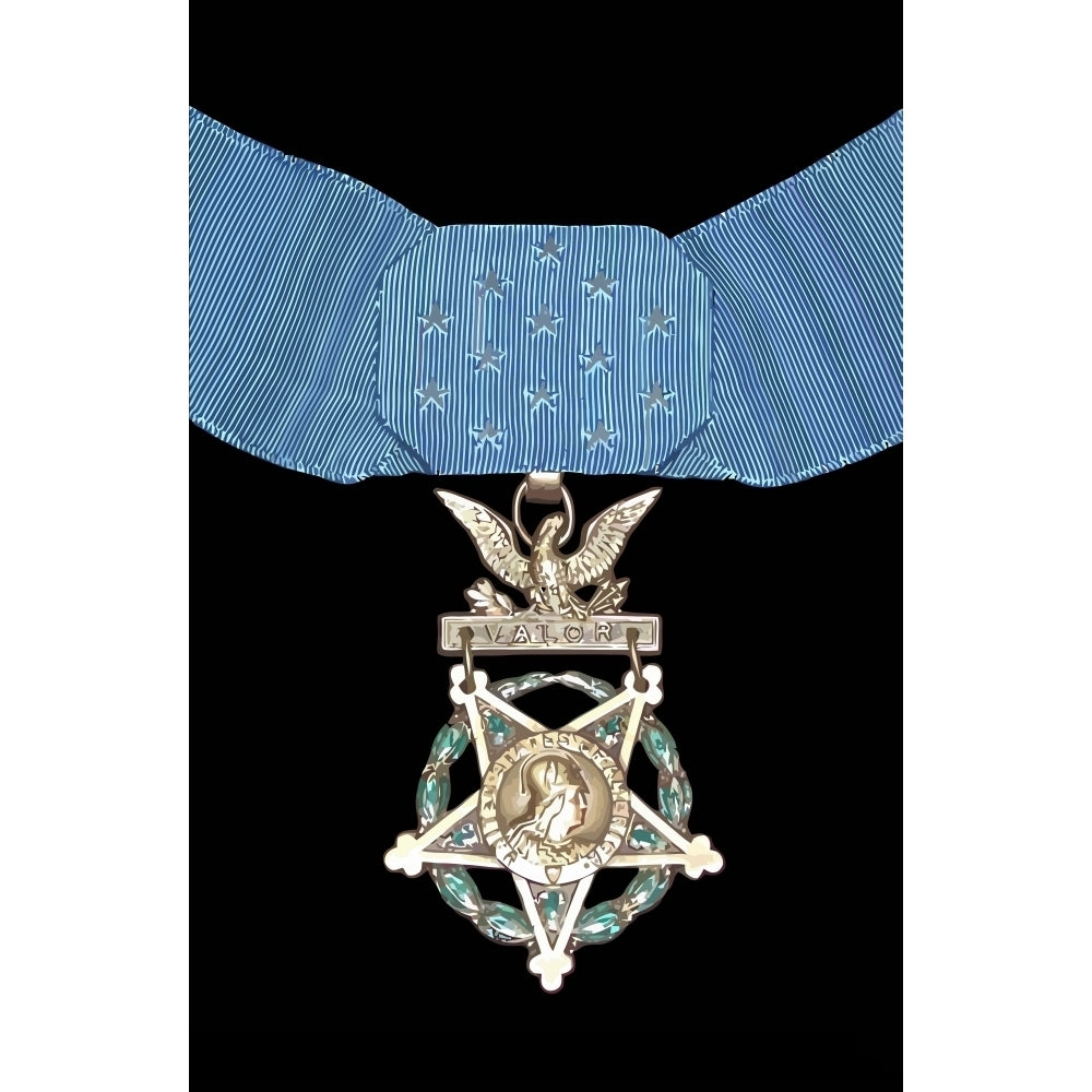 Vector illustration of the Medal of Honor Poster Print Image 2