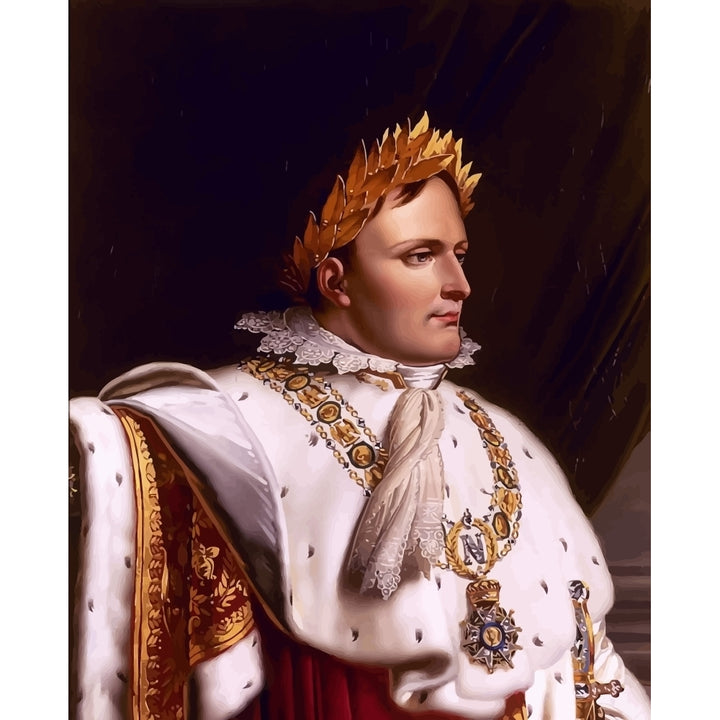 Digitally restored vector artwork of Napoleon Bonaparte Poster Print Image 1