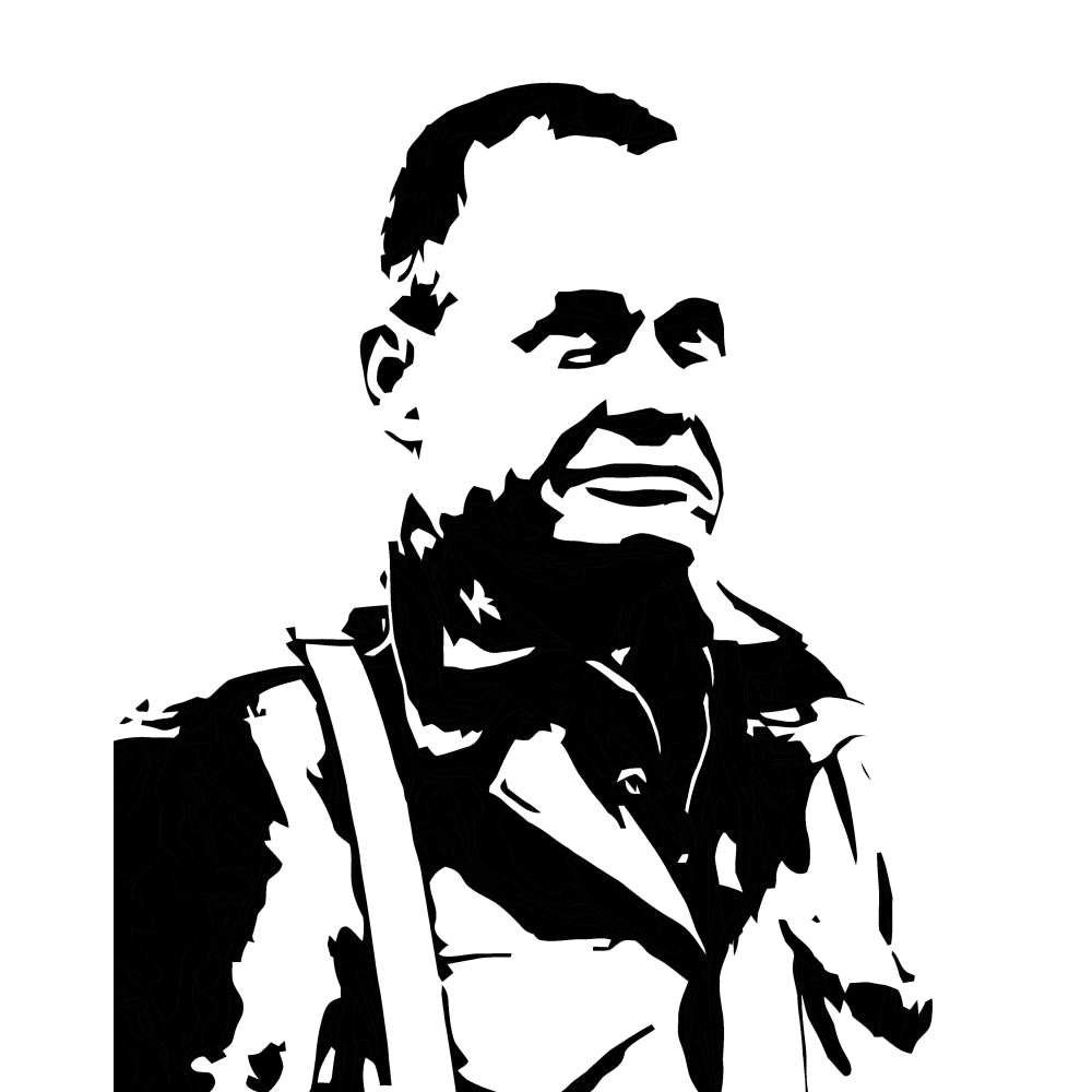 Vector illustration of General Lewis Chesty Puller Poster Print Image 2