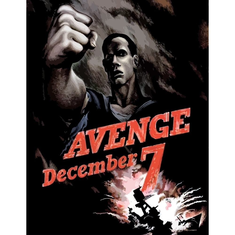 World War II poster declaring Avenge December 7th Poster Print Image 2