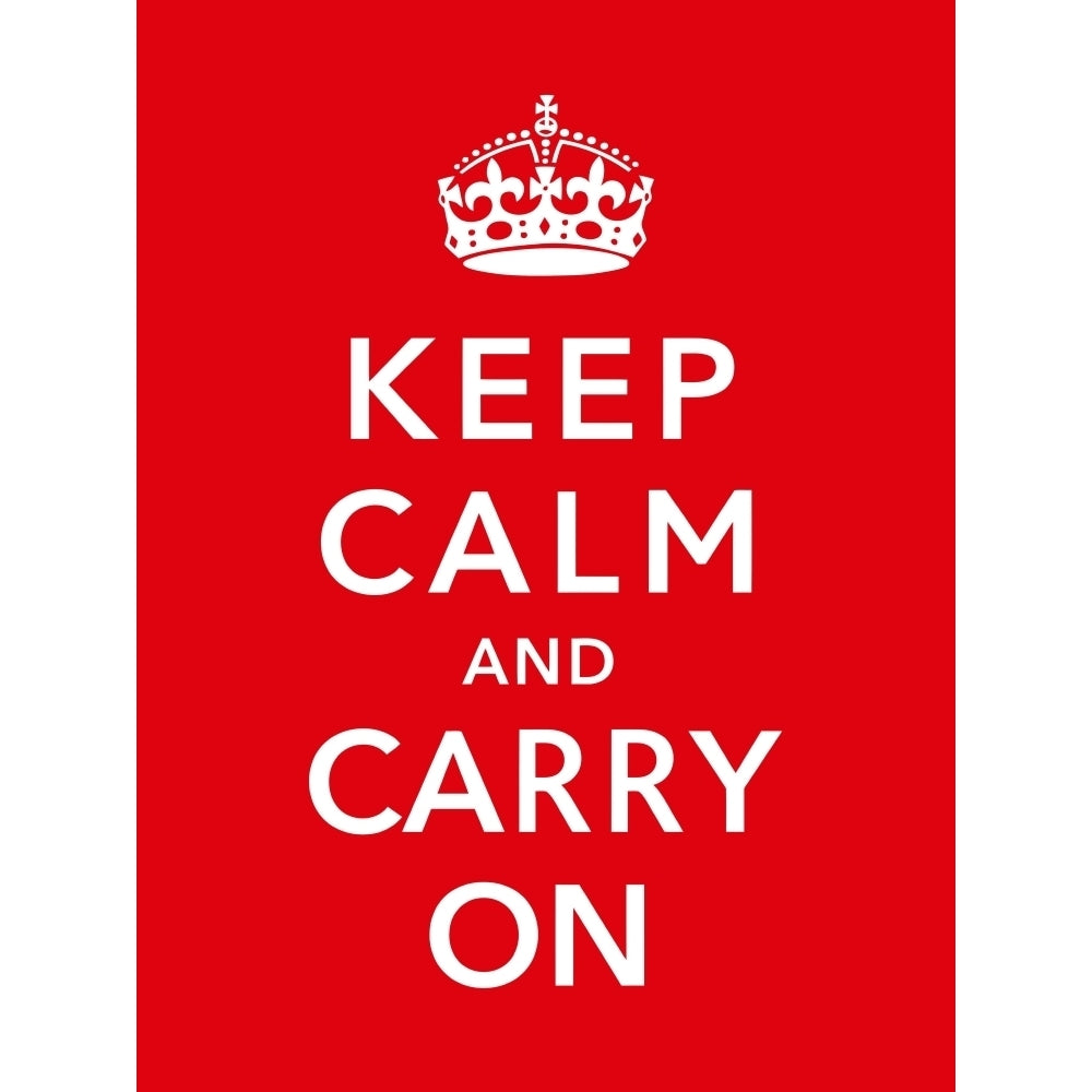 Keep Calm and Carry On Poster Print Image 1