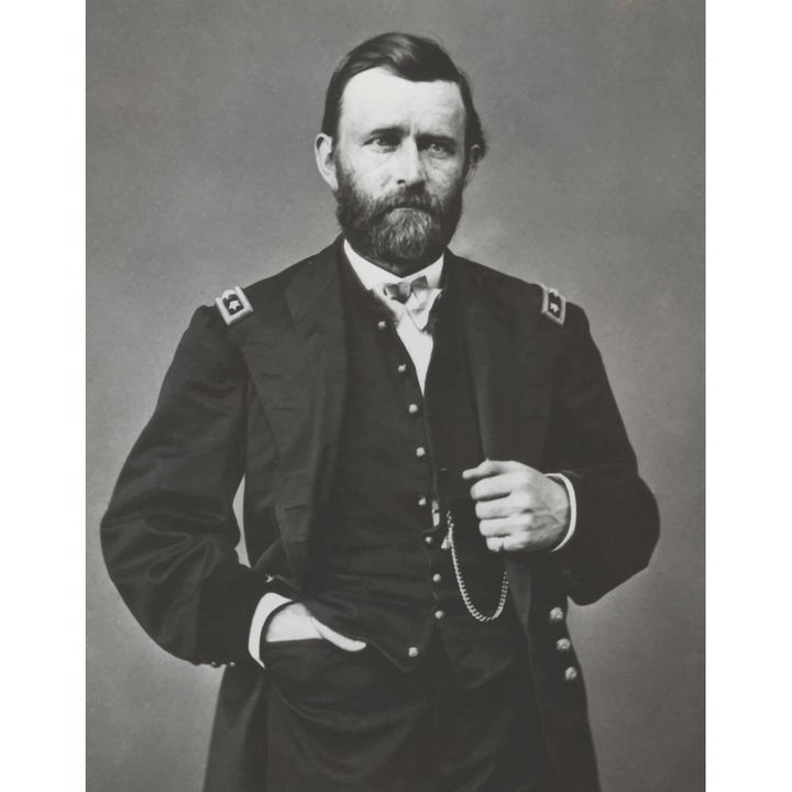 Digitally restored vector portrait of General Ulysses S. Grant Poster Print Image 1