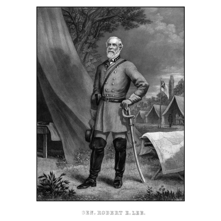 Digitally restored Civil War artwork of General Robert E. Lee Poster Print Image 2