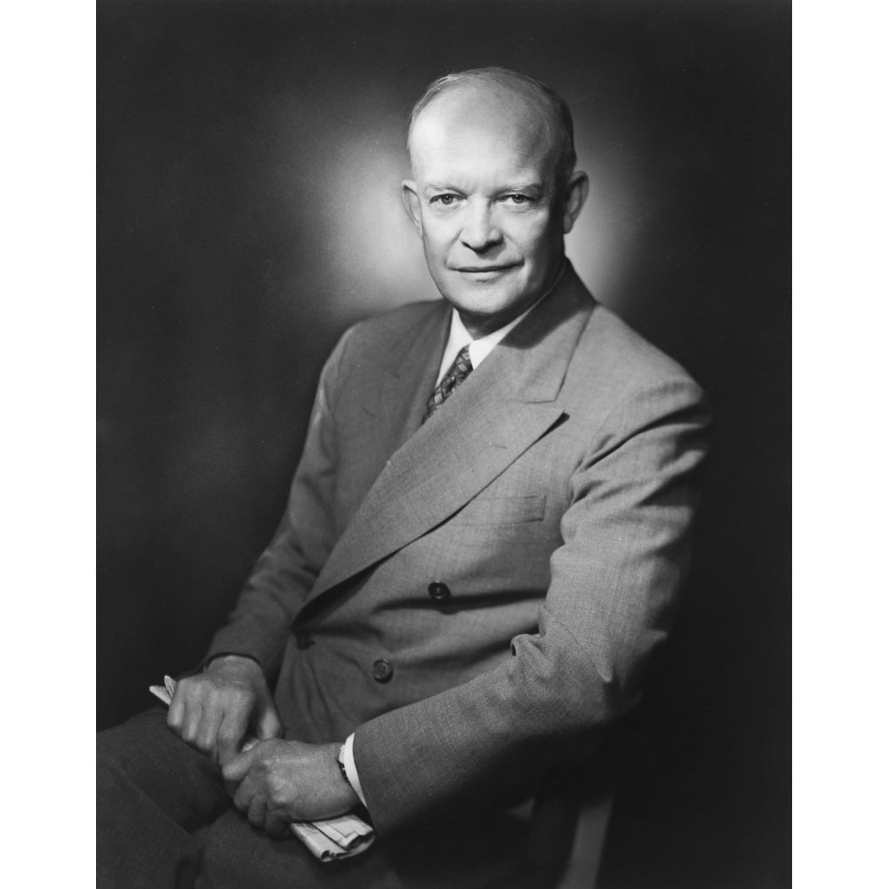 Presidential Portrait of Dwight D. Eisenhower Poster Print Image 1