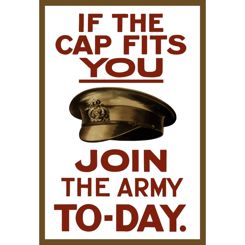 Vintage World War I poster of a British army hat Poster Print Image 2