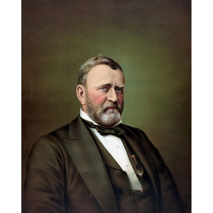 Vintage American History painting of Ulysses S. Grant Poster Print Image 2