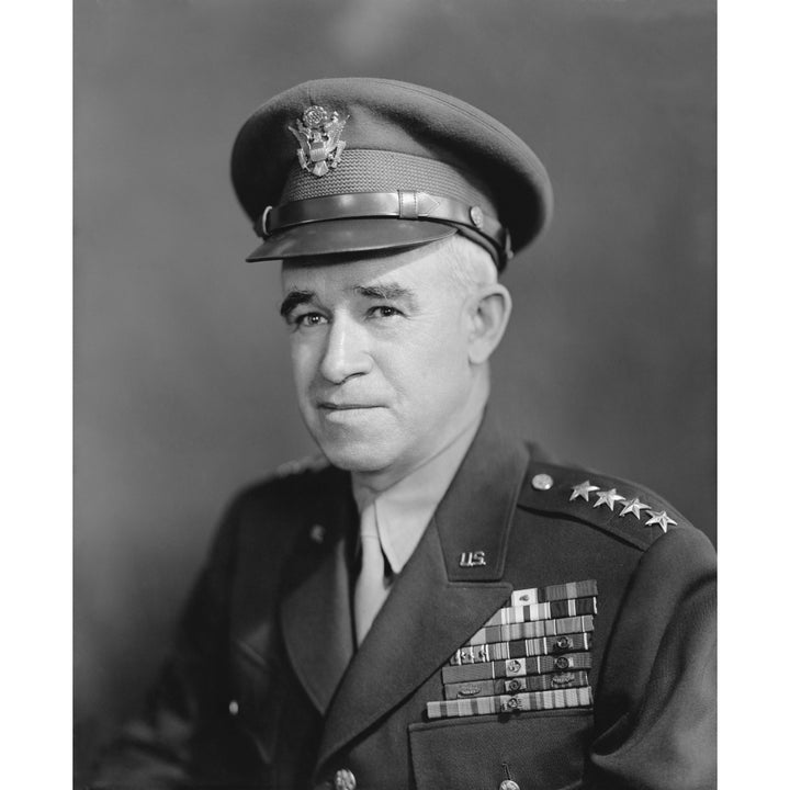 Vintage World War II photo of Four Star General Omar Bradley Poster Print Image 2