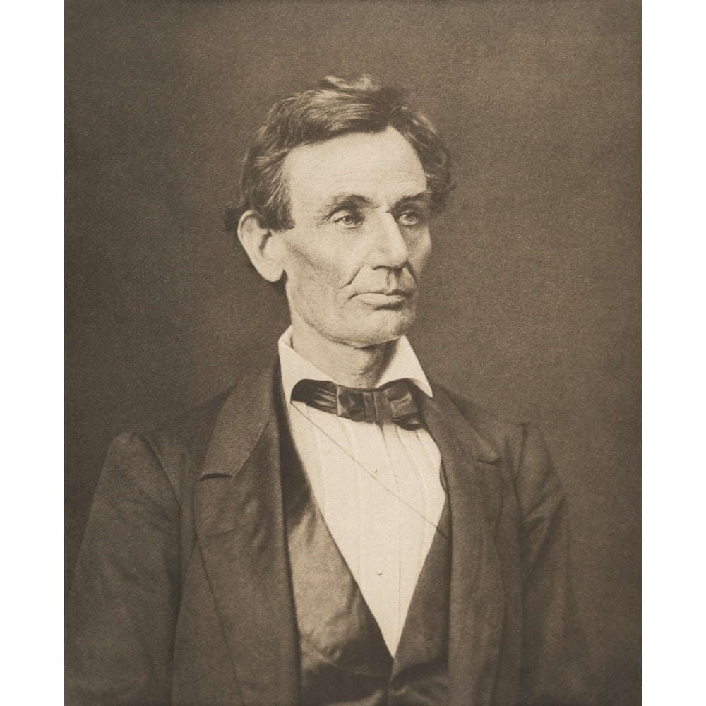 Vintage Civil War photo of President Abraham Lincoln Poster Print Image 2