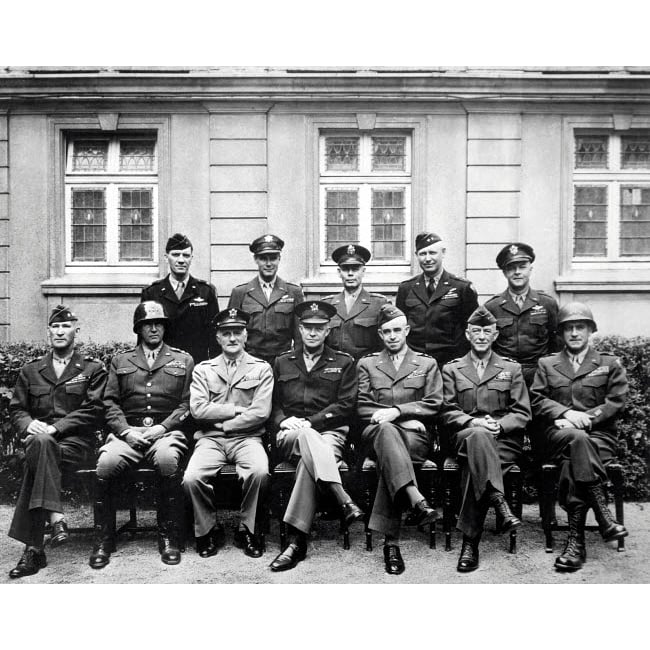 World War II photo of the senior American military commanders of the European Theater Poster Print by John Parrot/Stockt Image 1