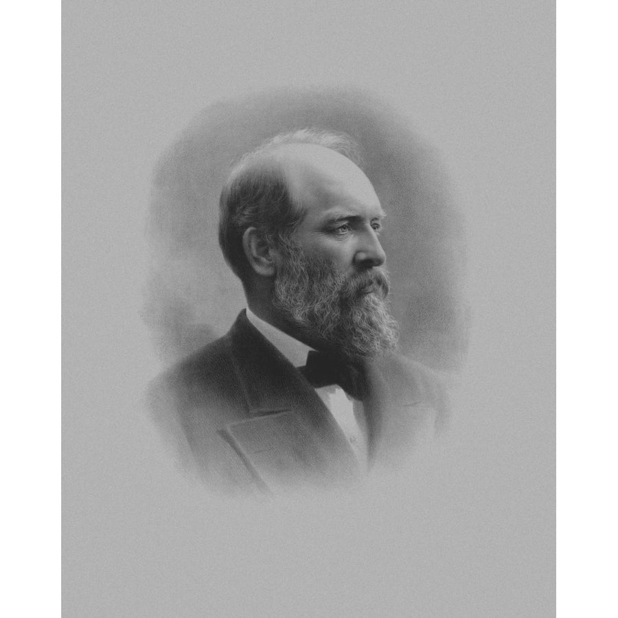 Digitally restored American history print of President James Garfield Poster Print Image 1