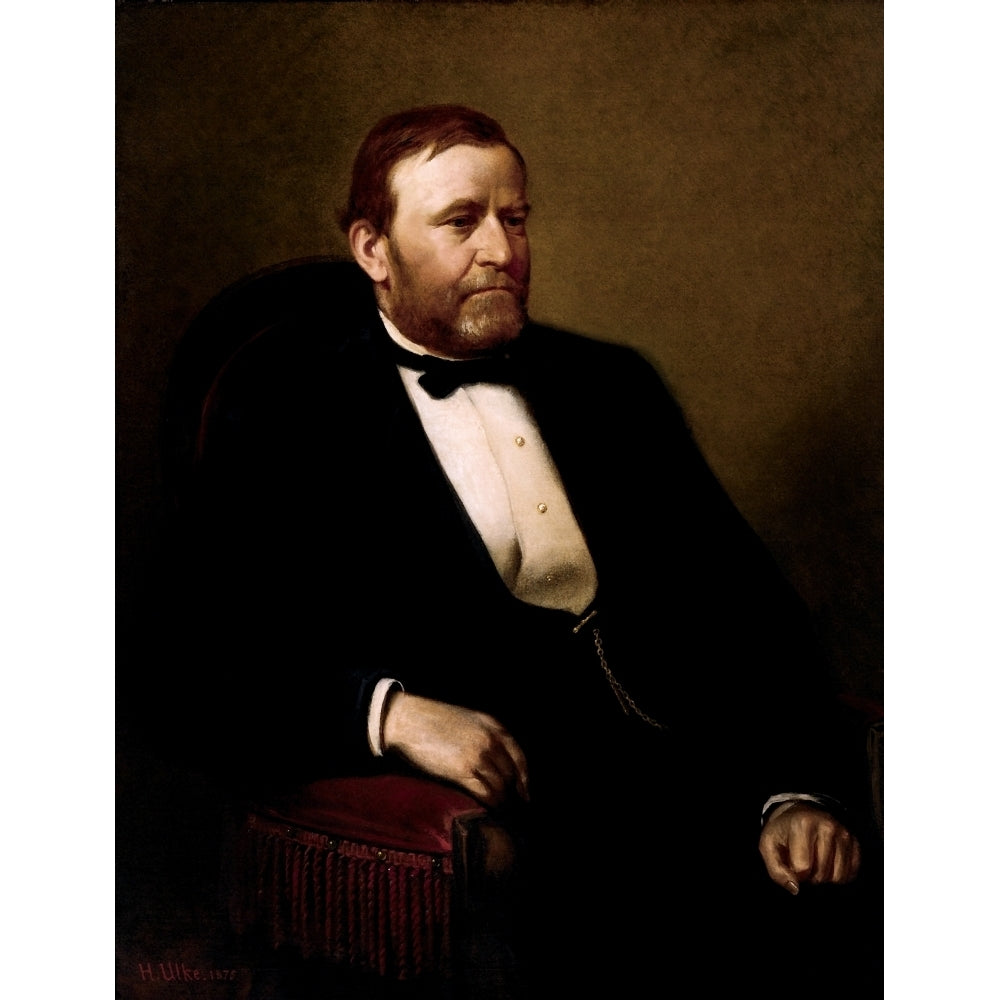 Vintage American History painting of President Ulysses S. Grant Poster Print Image 2