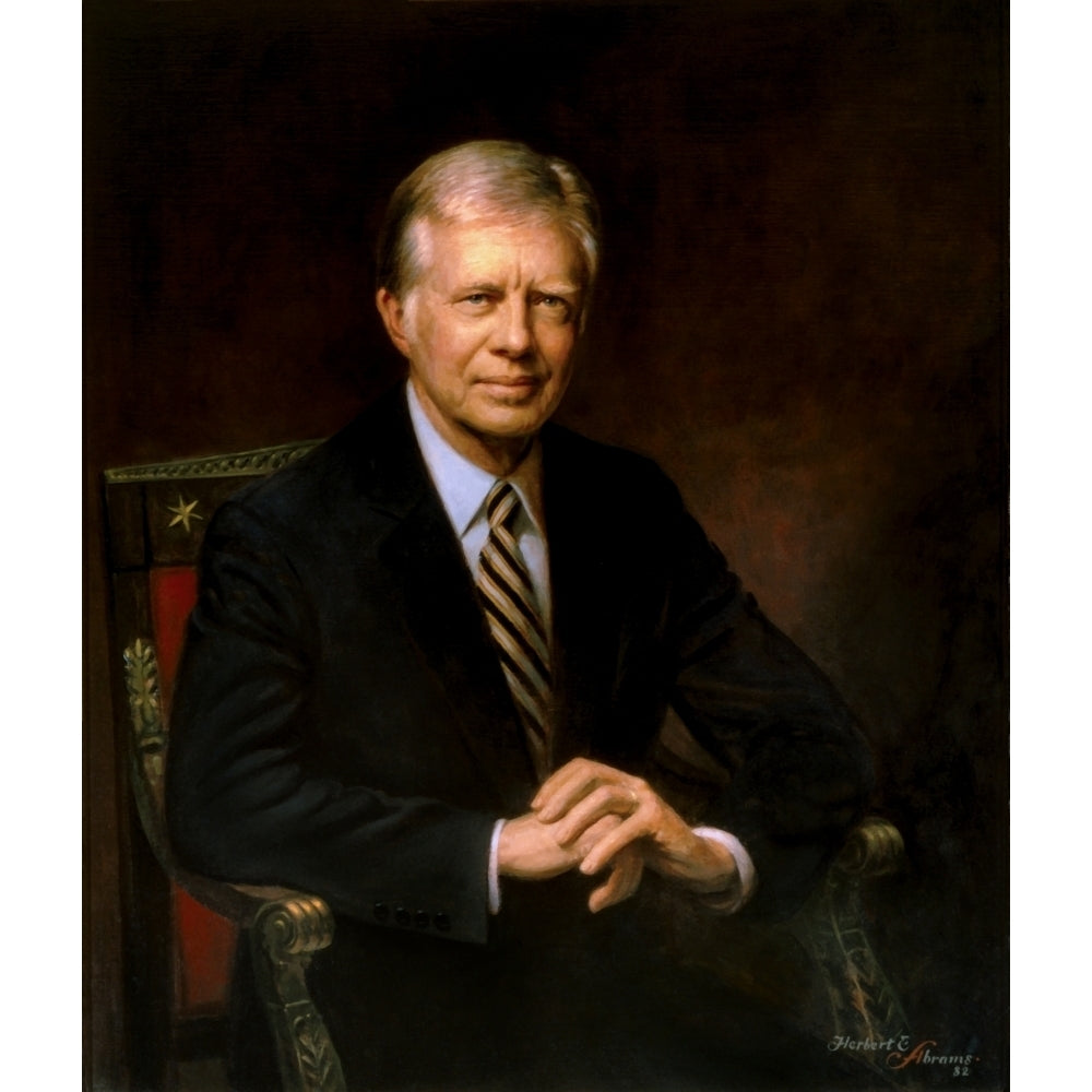 Presidential portrait of Jimmy Carter Poster Print Image 2