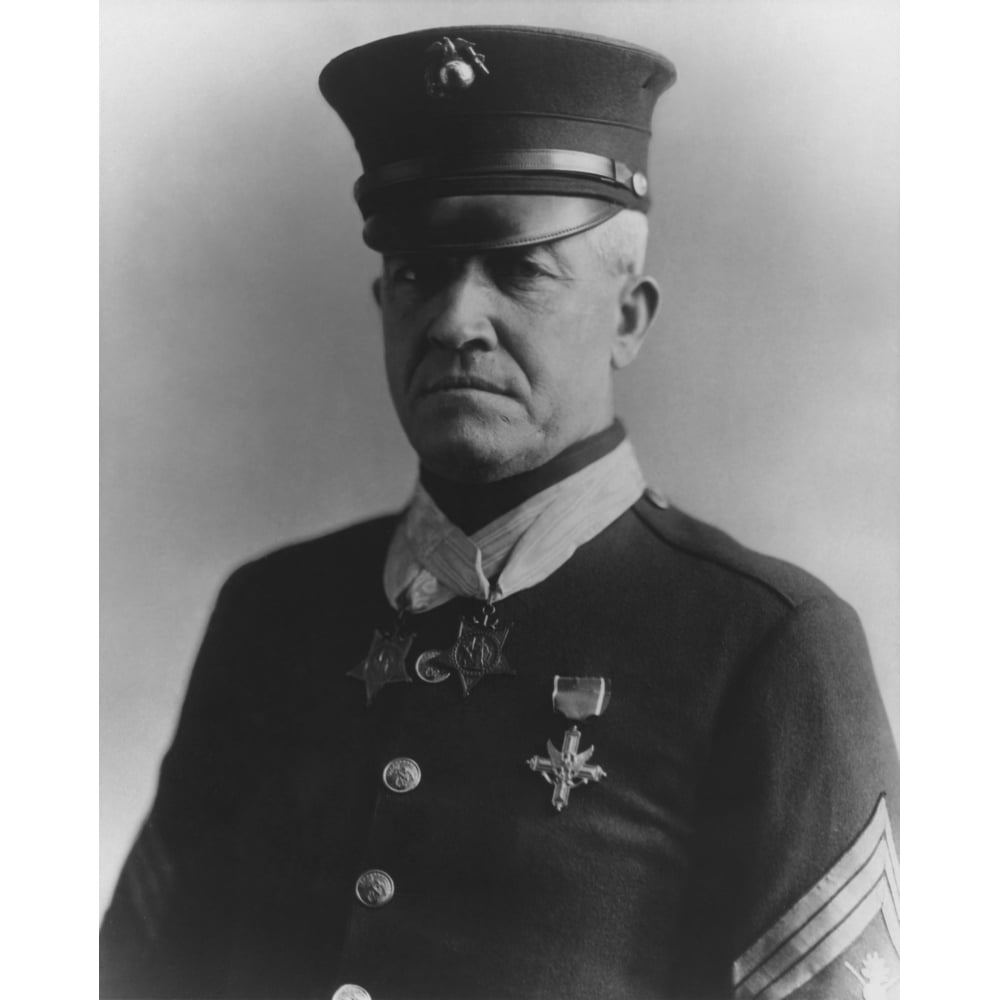 Portrait of Sergeant Major Daniel Dan Daly Poster Print Image 1