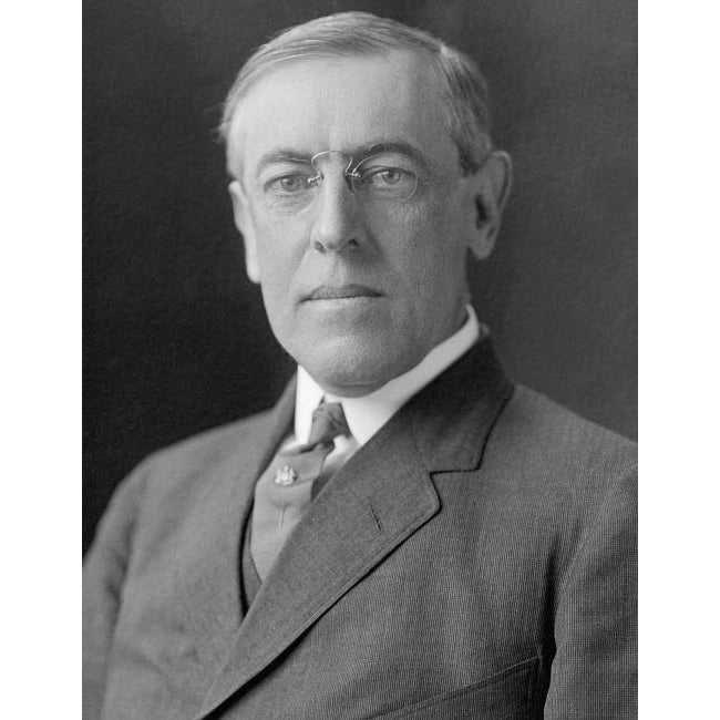 Presidential photo of President Woodrow Wilson Poster Print by John Parrot/Stocktrek Images Image 1