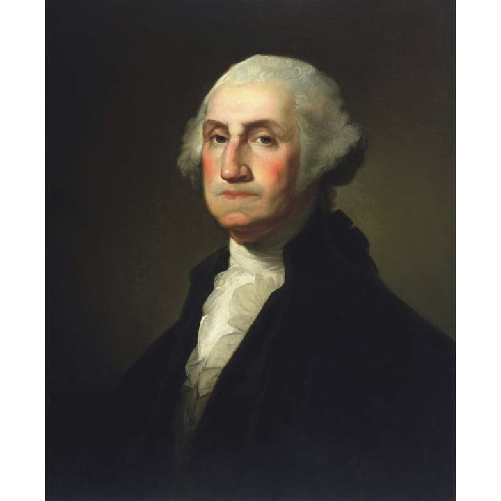 Vintage American History painting of President George Washington Poster Print Image 1