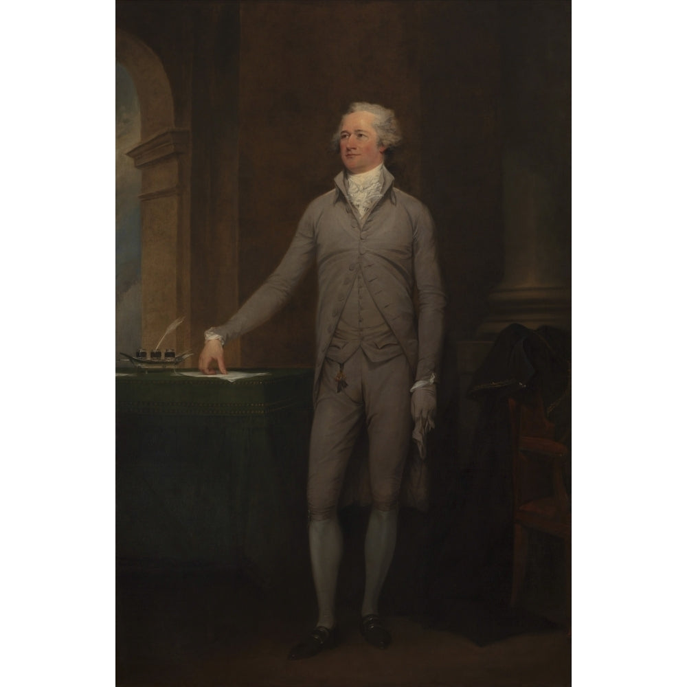 Vintage American History painting of Alexander Hamilton Poster Print Image 2