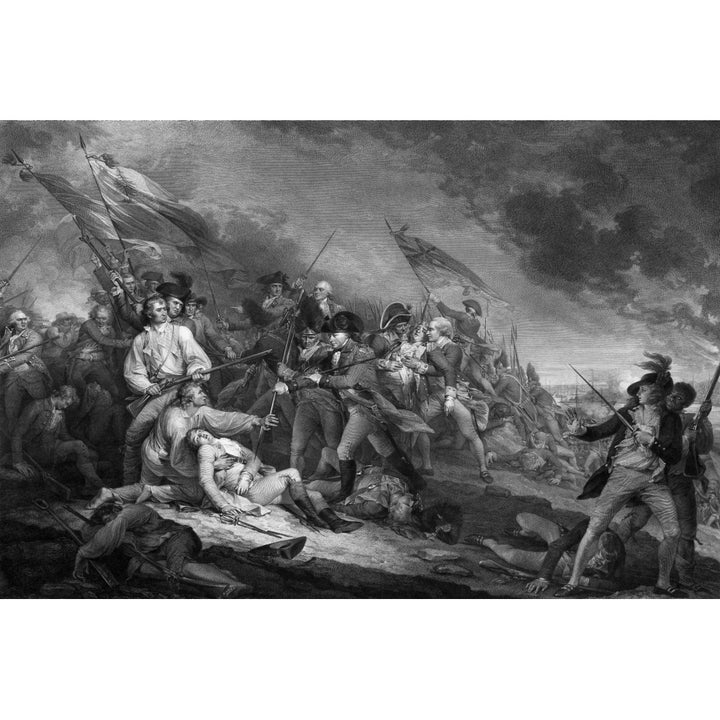 American Revolutionary War print of the Battle of Bunker Hill Poster Print Image 1