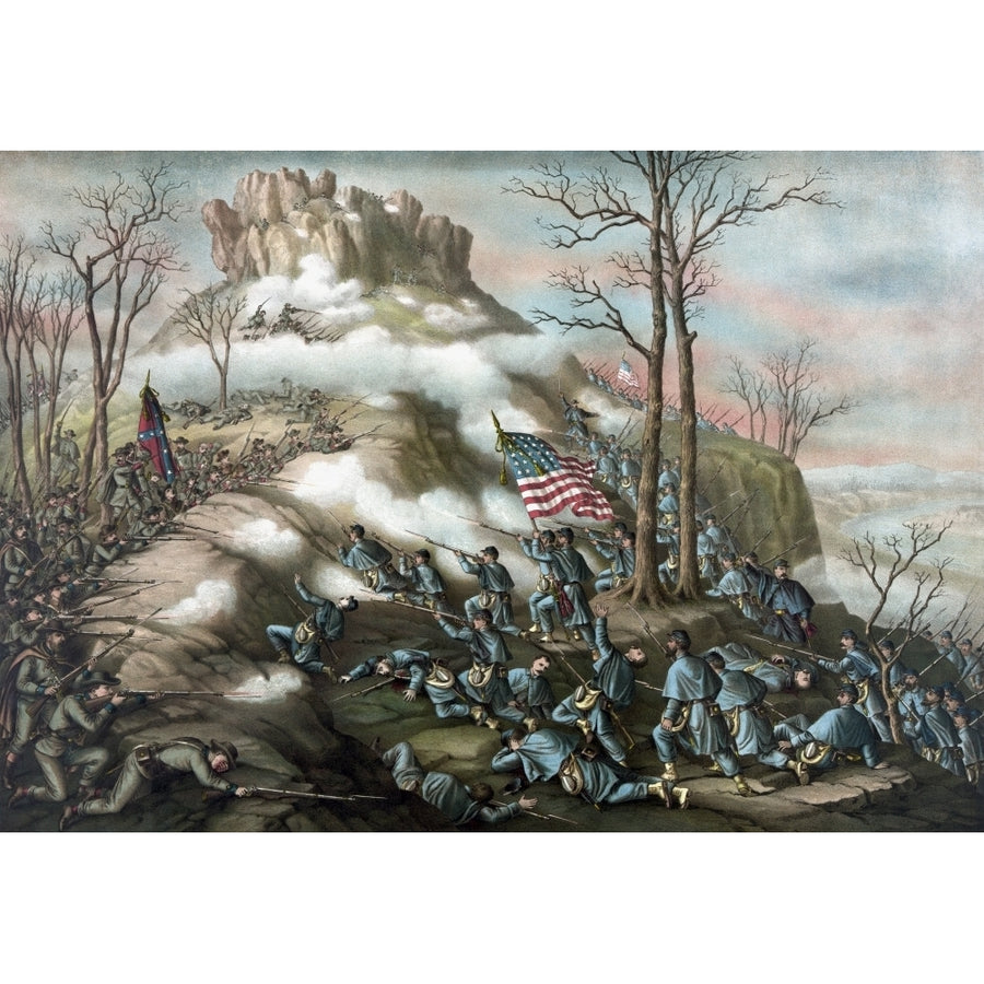 American Civil War print of The Battle of Lookout Mountain Poster Print Image 1