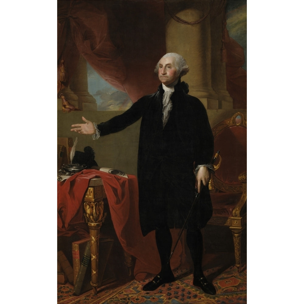 Lansdowne portrait of President George Washington Poster Print Image 2