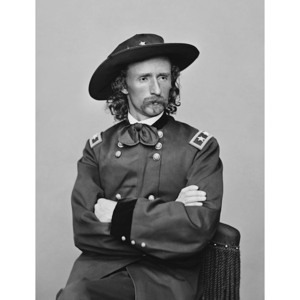 Civil war photo of Major General George Armstrong Custer. Poster Print by John Parrot/Stocktrek Images Image 2