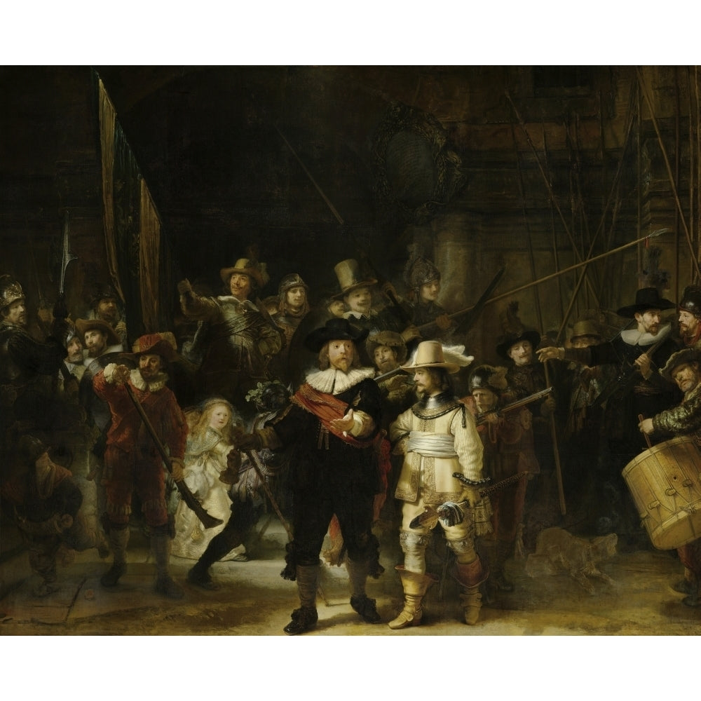 The Night Watch painting by Rembrandt van Rijn. Poster Print by John Parrot/Stocktrek Images Image 1