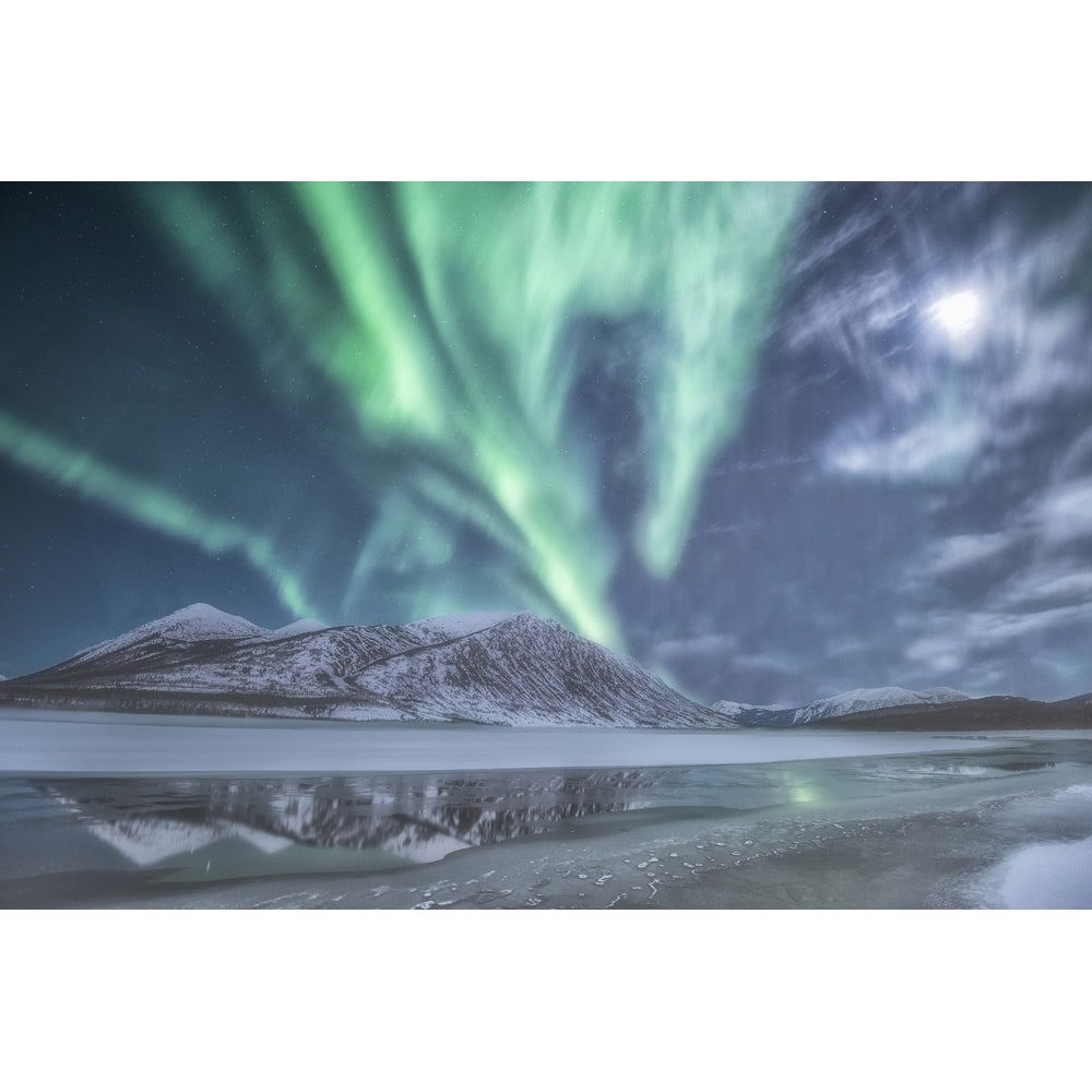 Northern lights Carcross Yukon Canada. Poster Print by Jonathan Tucker/Stocktrek Images Image 1