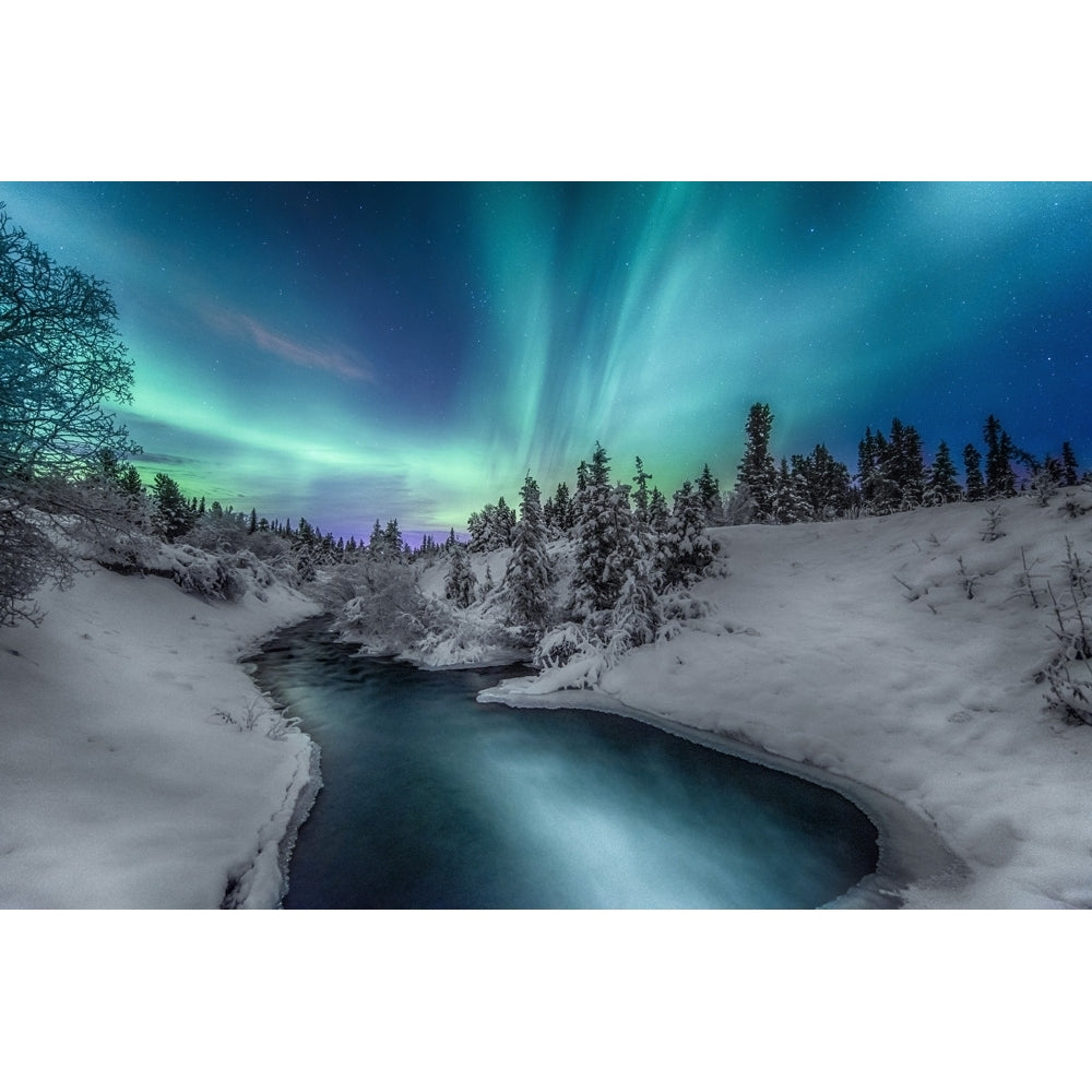 Northern lights Yukon Canada. Poster Print by Jonathan Tucker/Stocktrek Images Image 1