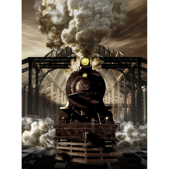 Industrial age of steam engine. Poster Print by Kurt Miller/Stocktrek Images Image 1