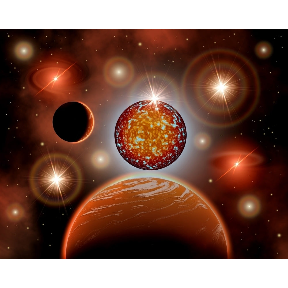 A cosmic place within a nebula where stars and planets are born Poster Print Image 1