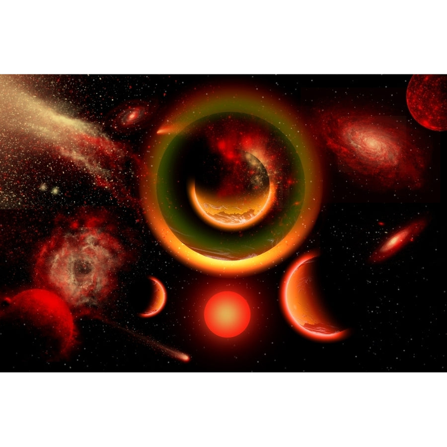 The universe is a place of intense color and beauty Poster Print Image 1