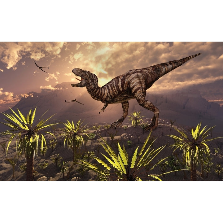 Tyrannosaurus Rex the king of all the dinosaurs Poster Print Image 1