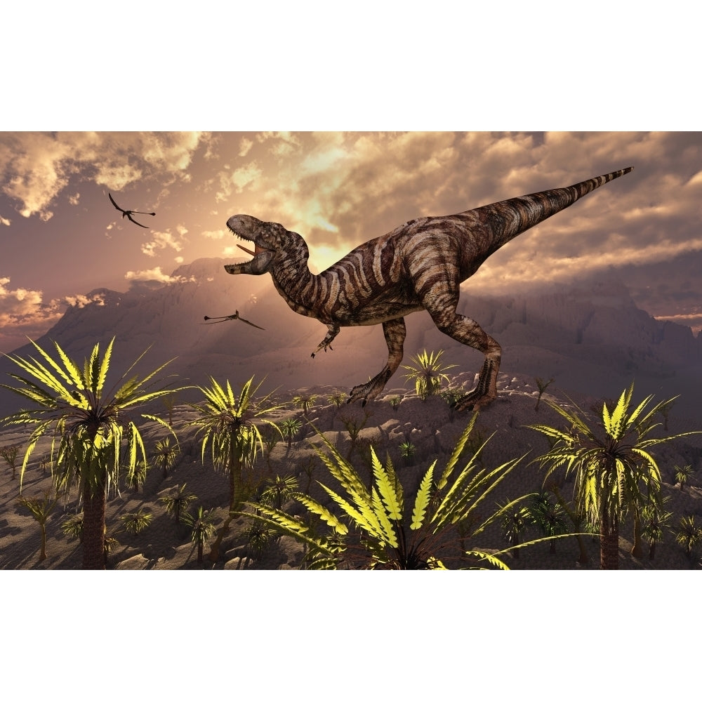 Tyrannosaurus Rex the king of all the dinosaurs Poster Print Image 2