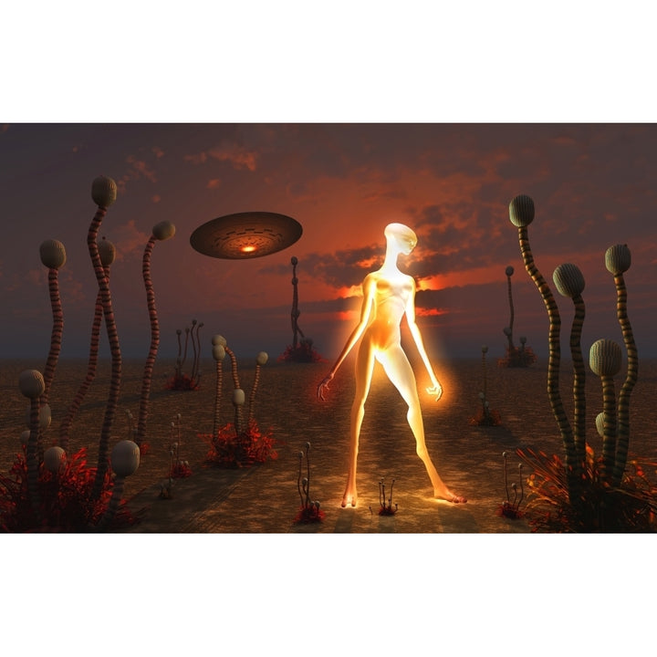 An alien light being Poster Print Image 2