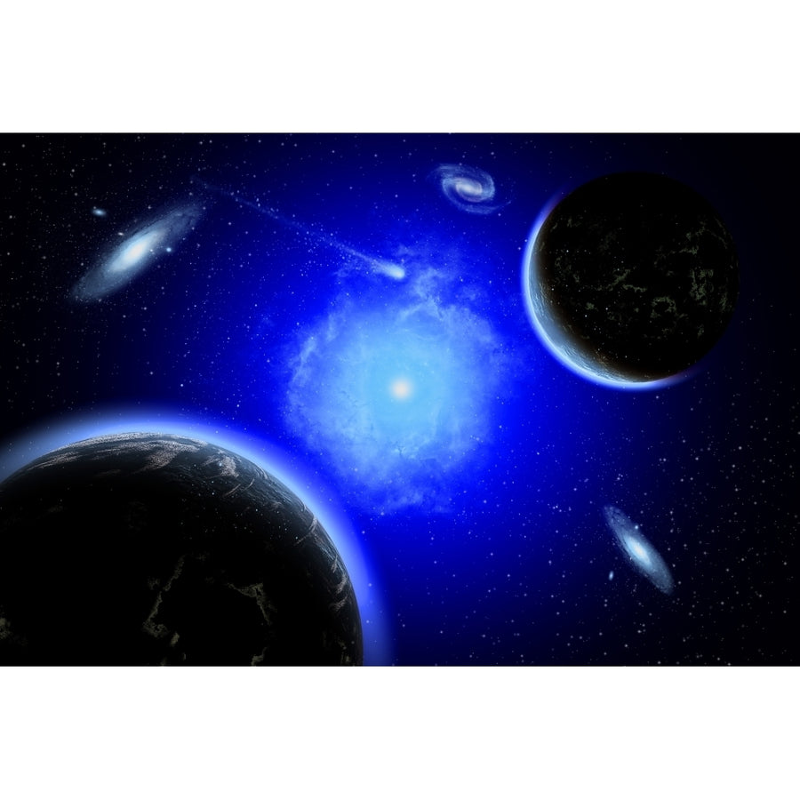 A young star system located in our Milky Way Galaxy Poster Print Image 1